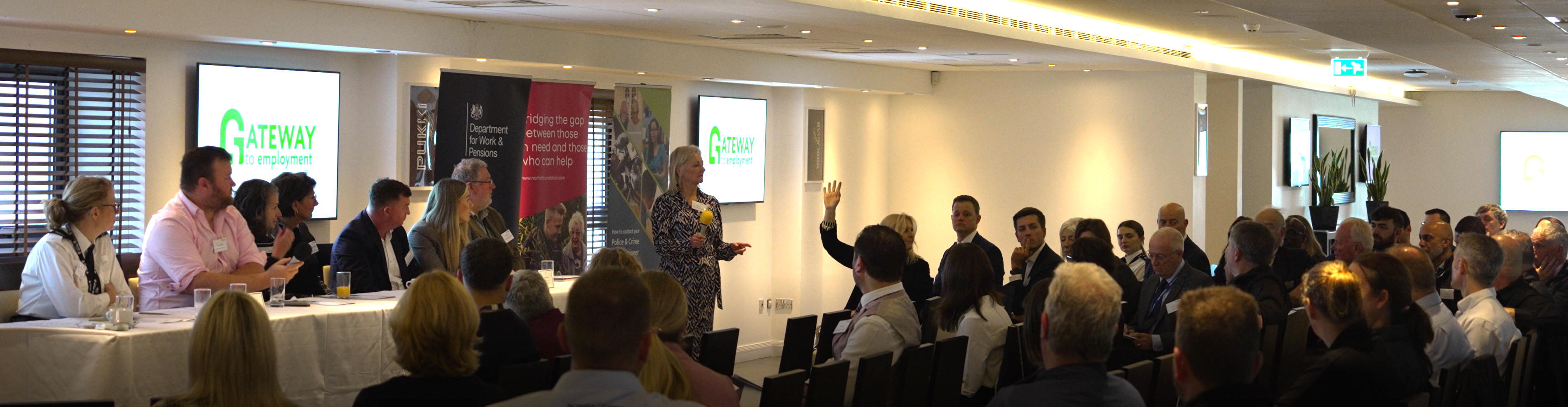 Gateway to Employment launch with panel and audience