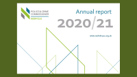Front page of OPCCN Annual Report 2020/21