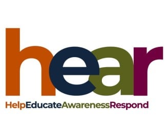 HEAR logo - Help, Educate, Awareness, Respond
