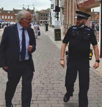 PCC Orpen-Smellie with PC Mike Hopkins