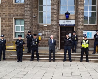 PCC visit to King's Lynn Police Station