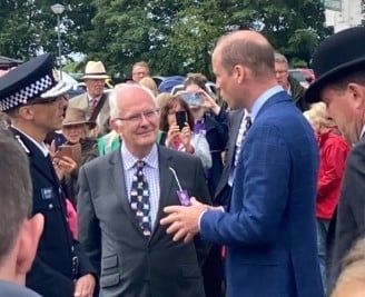 PCC and Chief Constable meet Prince WIlliam