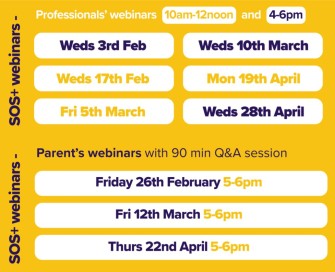 SOS+ sessions for parents and professionals