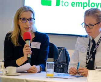 PCC Sarah Taylor speaking at Gateway to Employment launch