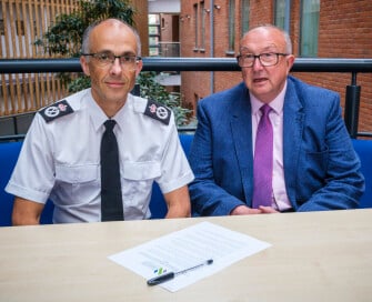 PCC Colin Sutton with Chief Constable Paul Sanford