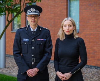 Chief Constable Paul Sanford and PCC Sarah Taylor
