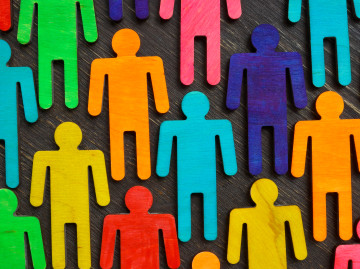 colourful paper cut outs of people figures