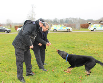 Former PCC with police dog
