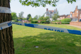 police crime scene tapped off 
